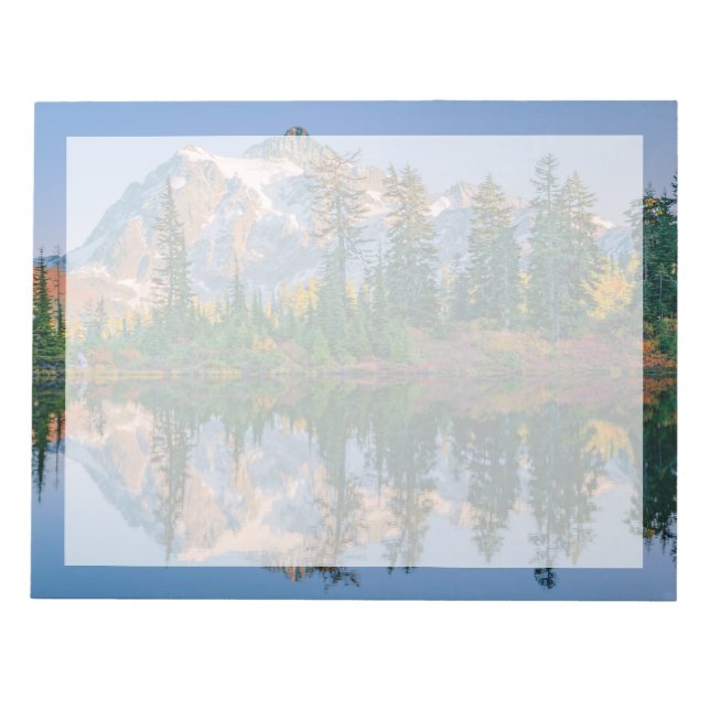 Mount Shuksan mirrored in Reflection Lake Notizblock (Vorderseite)