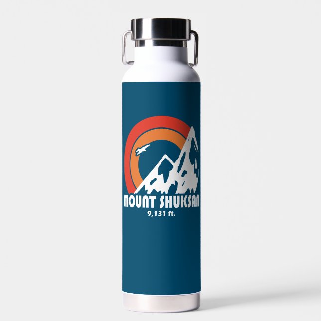 Mount Shuksan Washington Sun Eagle Trinkflasche (Vorne)