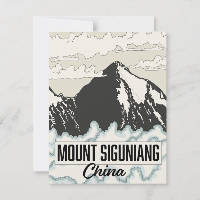 Mount Siguniang China (Vorderseite)