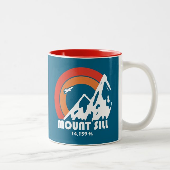 Mount Sill California Sun Eagle Zweifarbige Tasse (Rechts)