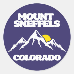 Mount Sneffels Colorado Runder Aufkleber