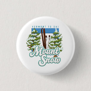 Mount Snow Vermont Ski Logo. Trucker-Mütze Button