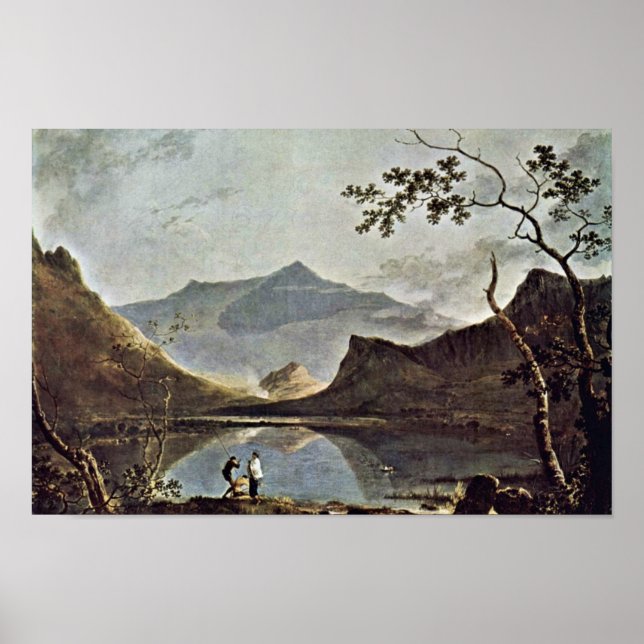 Mount Snowdon aus Llyn Nantlle von Wilson Ric gese Poster (Vorne)