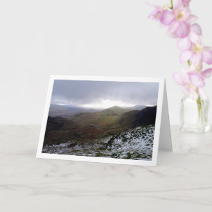 Mount Snowdon, Snowdonia-Nationalpark, Wales Karte