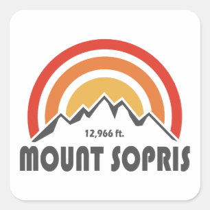 Mount Sopris Quadratischer Aufkleber