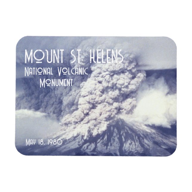 Mount St. Helens Eruption Magnet (Horizontal)