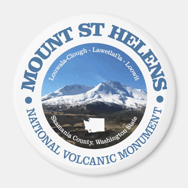 Mount St Helens Magnet (Vorne)