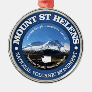 Mount St Helens Ornament Aus Metall