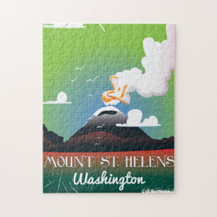 Mount St. Helens Vintage-Reiseposter.