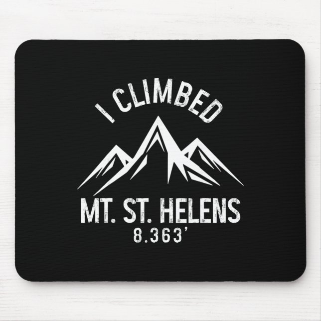 Mount St Helens Washington Bergsteigen Gipfel Mousepad (Vorne)