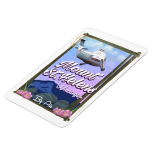 Mount St. Helens Washington Reiseplakat Magnet
