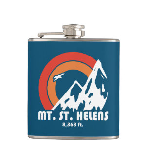 Mount St. Helens Washington Sonnenadler Flachmann