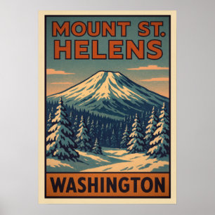 Mount St. Helens Washington V04 Poster