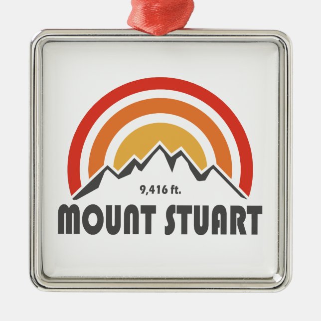 Mount Stuart Ornament Aus Metall (Vorne)
