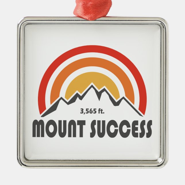 Mount Success New Hampshire Ornament Aus Metall (Vorne)