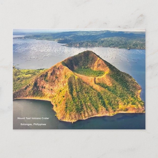 Mount Taal Volcano Crater, Philippines -  Postkarte (Vorderseite)