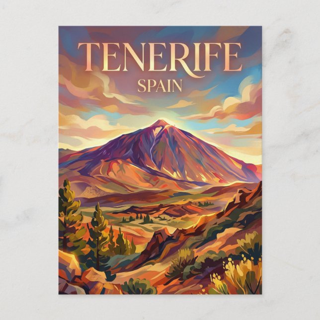 Mount Teide Spain Postkarte (Vorderseite)