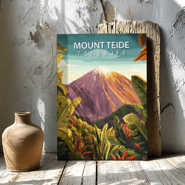 Mount Teide Tenerife Canvas Print Travel Poster  Leinwanddruck