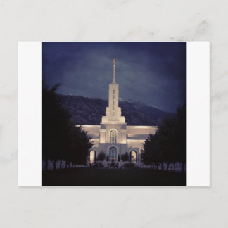 Mount Timpanogos LDS Temple, American Fork, Utah Postkarte