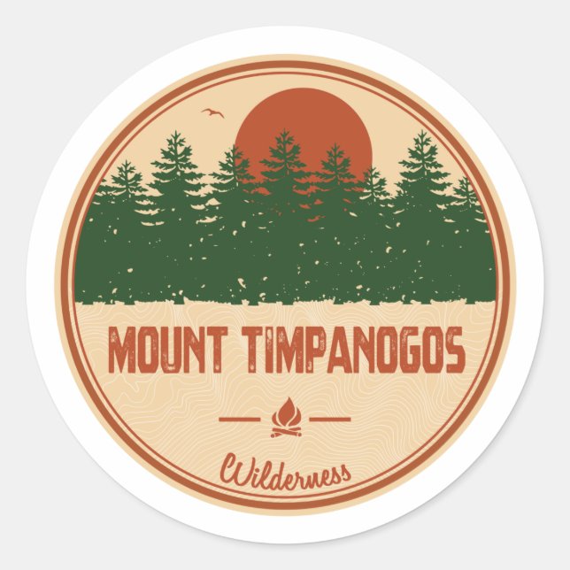 Mount Timpanogos Wilderness Utah Runder Aufkleber (Vorderseite)