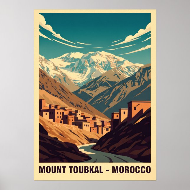 Mount Toubkal Marokko V01 Poster (Vorne)