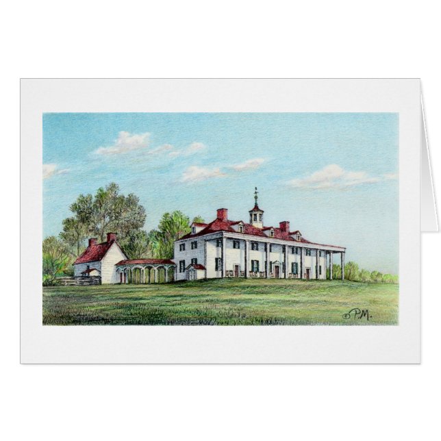 Mount Vernon" Karte Paul-McGehee "Washington (Vorderseite (Horizontal))