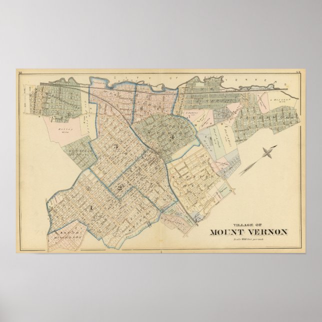 Mount Vernon, New York Poster (Vorne)