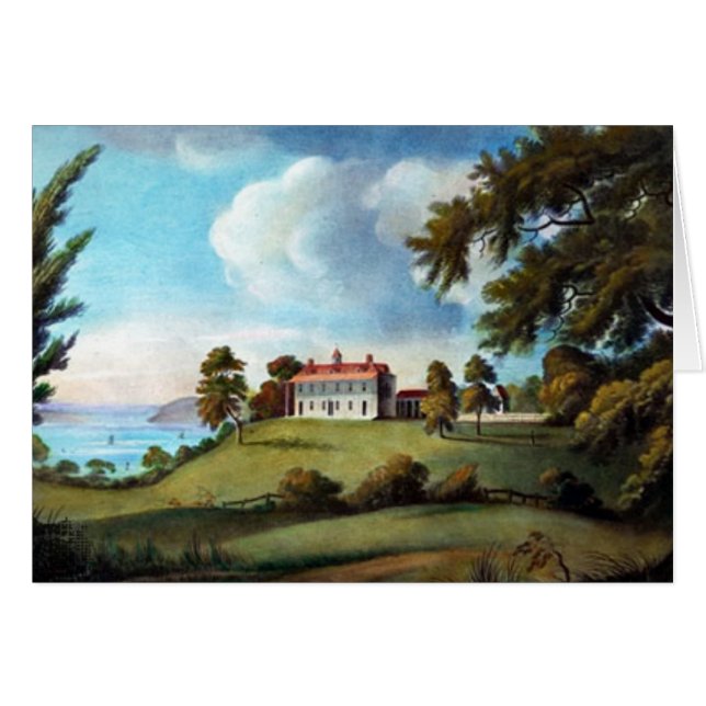 Mount Vernon, par Francis Jukes, 1800 (Devant horizontal)
