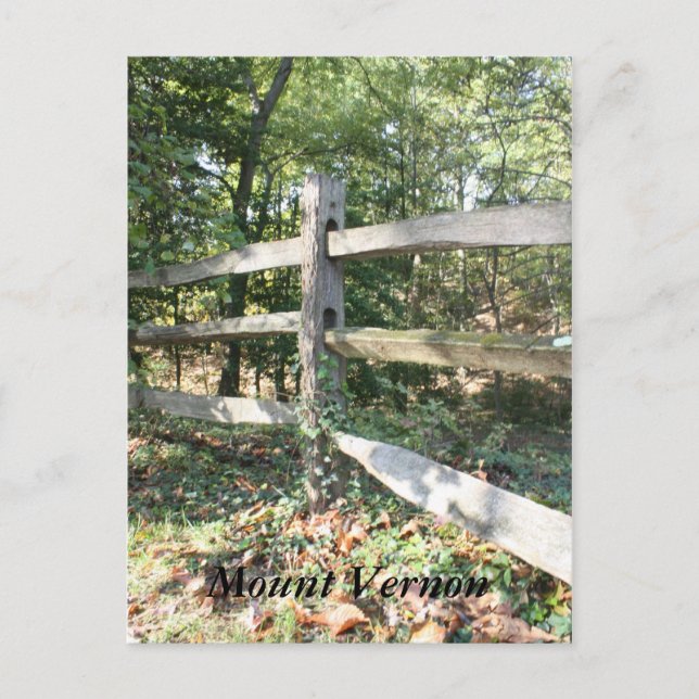 Mount Vernon Postkarte (Vorderseite)