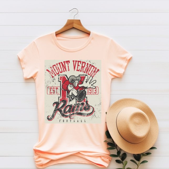 Mount Vernon Rams Football T - Shirt (Von Creator hochgeladen)