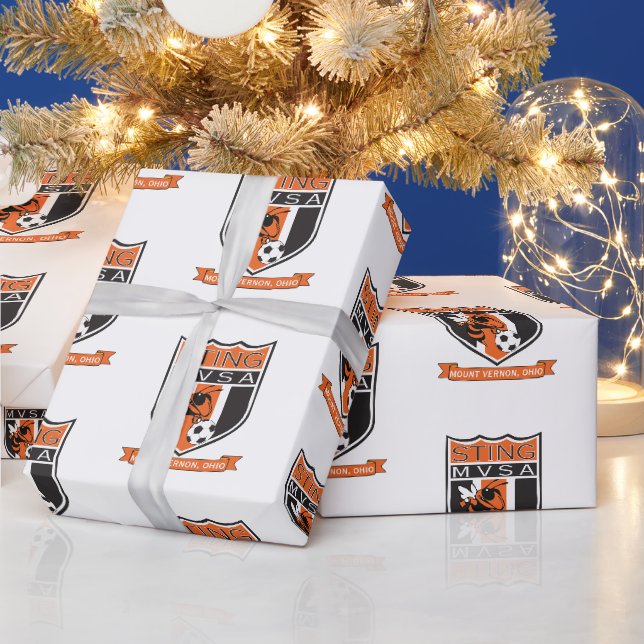 Mount Vernon Sting Soccer Wrapping Paper Geschenkpapier (Feiertage)