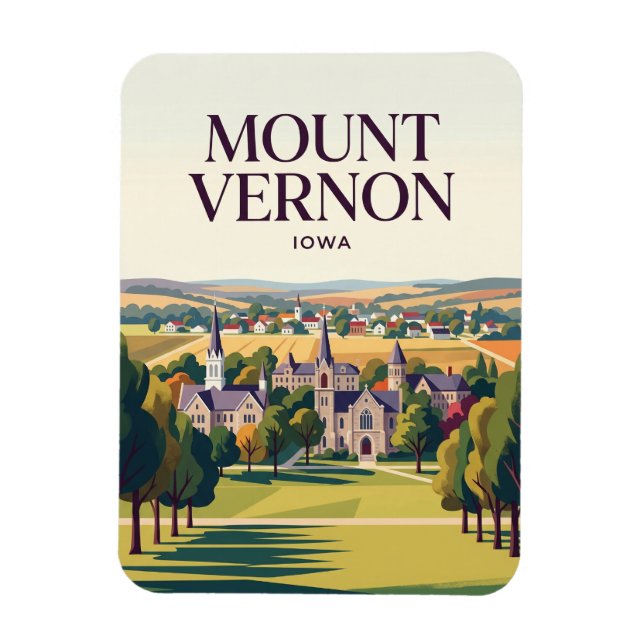 Mount Vernon USA wird zu Magnet (Vertikal)