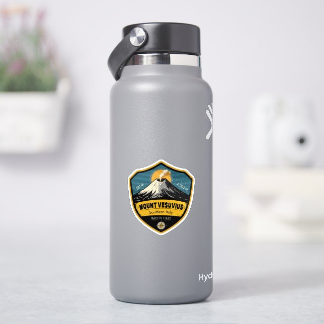 Mount Vesuvius , Naples, Italy Aufkleber (HydroFlask)