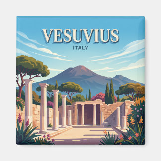 Mount Vesuvius Naples Italy Magnet