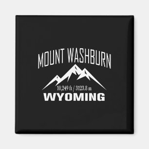 Mount Washburn Wyoming Klettergipfel Club Outdoo Magnet