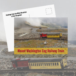 Mount Washington Cog Railway Train Photographic Postkarte