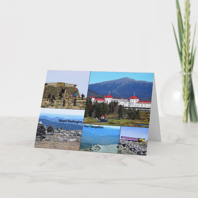 Mount Washington Greeting Card Karte (Vorderseite)