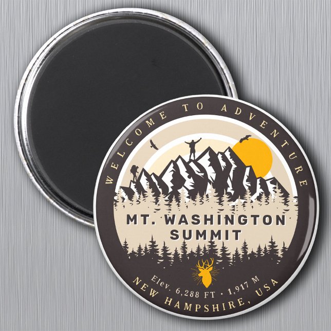 Mount Washington New Hampshire Wandern Camping Magnet (Von Creator hochgeladen)