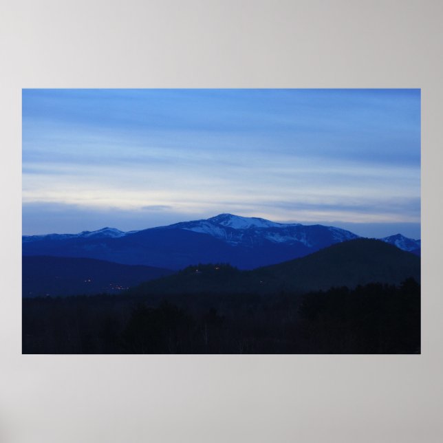 Mount Washington Twilight Poster (Vorne)