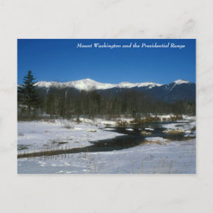 Mount Washington und Präsidentenpalast im Winter Postkarte