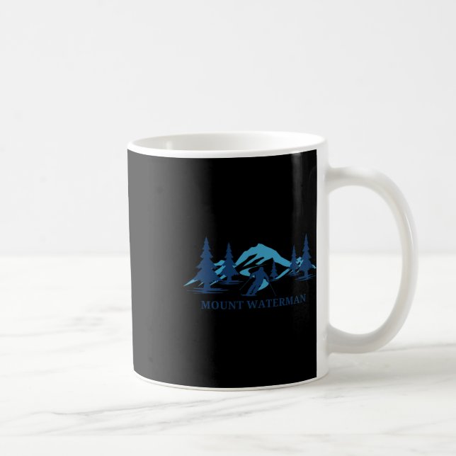 Mount Waterman California Ski Resort Skiing Skier  Kaffeetasse (Rechts)