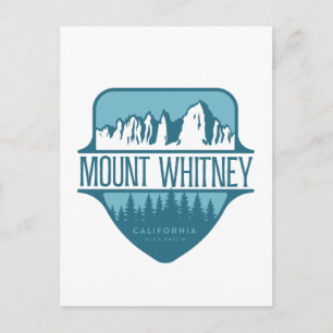 Mount Whitney Kalifornien Bergkamm-Design Postkarte