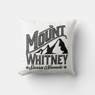 Mount Whitney Sierra Nevada Reiseposter Kissen