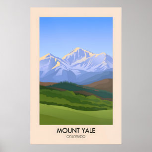 Mount Yale Colorado USA Reiseplakat Poster