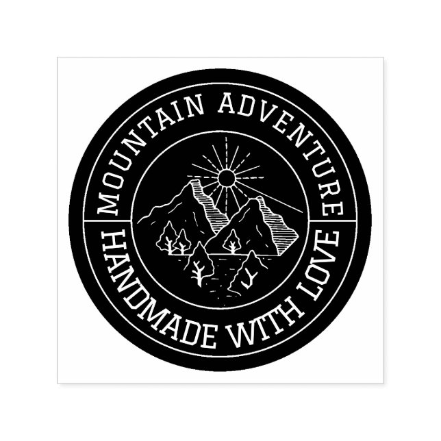 Mountain Adventure | Handmade with Love Custom Permastempel (Design)