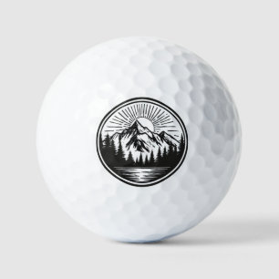 Mountain Adventure Logo   Camping Abzeichen   Outd Golfball
