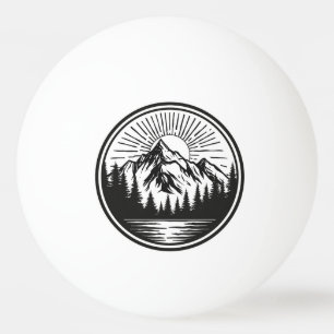 Mountain Adventure Logo Camping Abzeichen Outd Tischtennisball