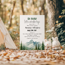 Mountain Adventure Oh Baby Shower