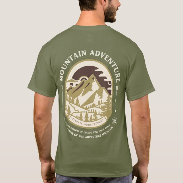 Mountain Adventure T-Shirt – Retro Outdoor Hiking  (Rückseite)