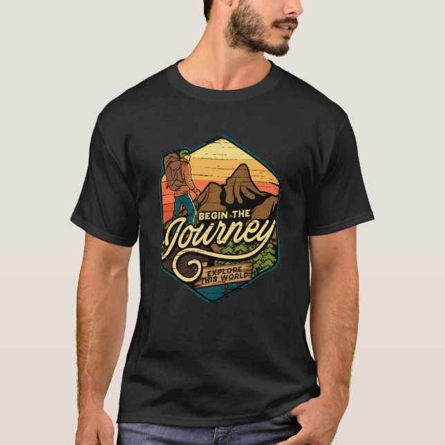 Mountain and Forest Scene  123 T-Shirt (Vorderseite)
